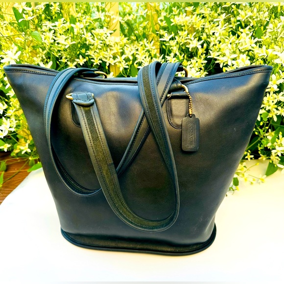 Vintage coach bottle green tote - Picture 1 of 11